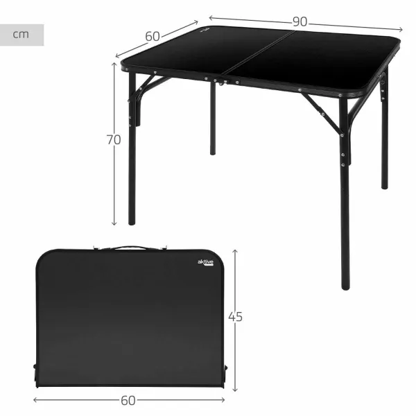 Sulankstomas stalas Aktive 90 x 60 x 70 cm