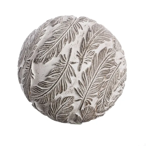 Dekoratīvās bumbiņas, pelēkbaltas, 10 x 10 x 10 cm (8 gab.)