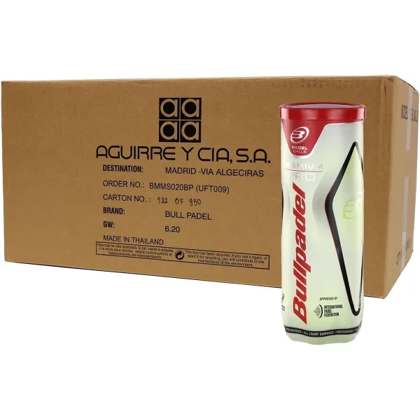 Padel Balls Bullpadel Premium Pro 72 Units