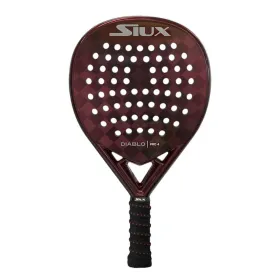 Padel Racket Siux Diablo Pro 4 White Black Red Carbon fibre Charcoal EVA