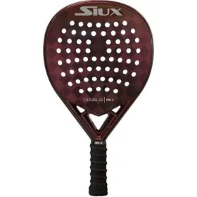 Padel Racket Siux Diablo Pro 4 White Black Red Carbon fibre Charcoal EVA
