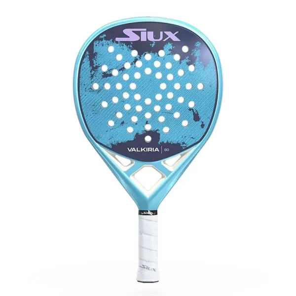 Padel Racket Siux Valkiria Go 2025 Blue Pink Carbon fibre Charcoal EVA