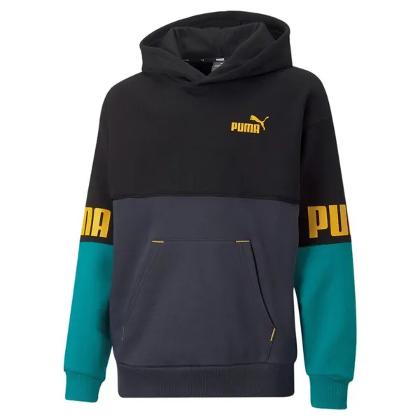 Lasten huppari Puma Puma Power Colorblock Musta