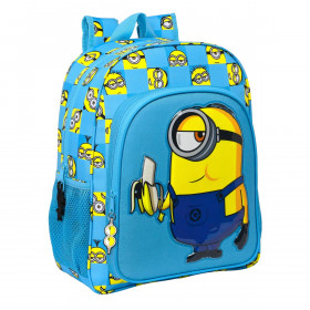 Koululaukku Minions Minionstatic Sininen 32 x 38 x 12 cm