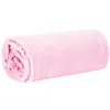 Voodikate Springos HA7118, kahepoolne pleed 70x160 cm, diivanikate, tumeroosa