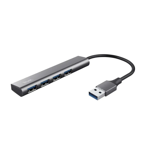 USB Centrmezgls Trust 24947 Pelēks Melns/Pelēks (1 gb.)