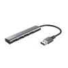 USB Centrmezgls Trust 24947 Pelēks Melns/Pelēks (1 gb.)