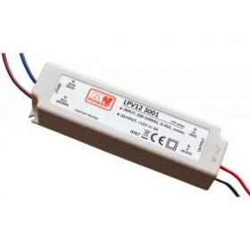 36W 12V POWER SUPPLY MODULE WATERPROOF MW POWER LPV12 3001