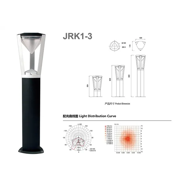 8 Вт светодиодный современный минималистичный светильник для газона в форме ромба и треугольника