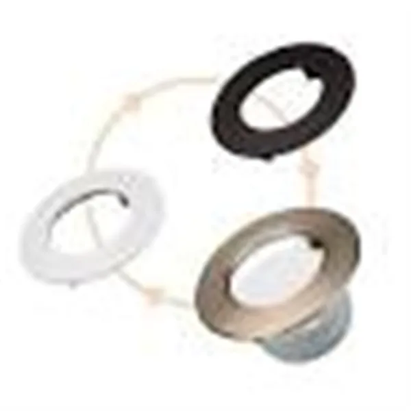 LED-alasvalo IP44, 5,5 W, musta/kromi/valkoinen, 3000 K, Ø70/85 mm - 470 lm