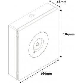 Paviršinis apsauginis apšvietimas - plotinė optika 3W