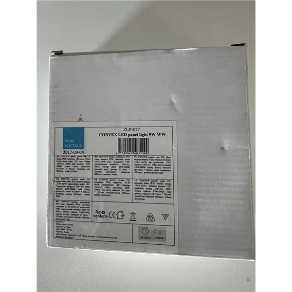 CONVEX LED-paneelivalaisin 9W WW