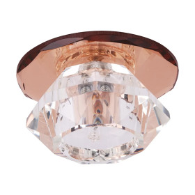 Ceiling recessed crystal luminaire MIRA C G4 brown (HL801) 