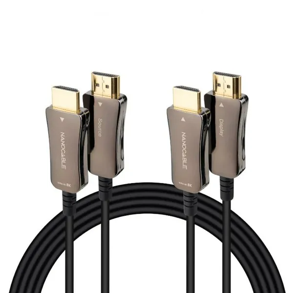 HDMI-kaapeli NANOCABLE 10.15.2160 60 m Musta 8K Ultra HD 48 Gbit/s