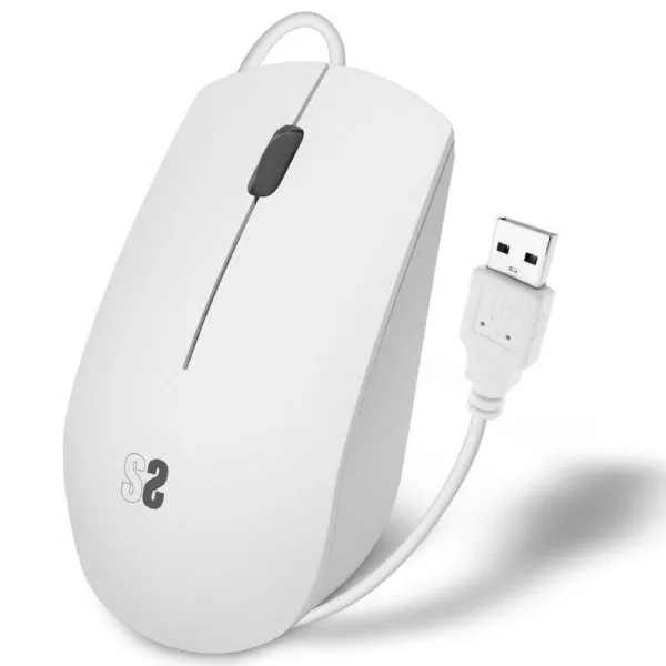 Mouse Subblim SUBMO-B2BS002 White 1200 DPI