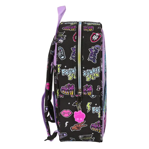 Школьный рюкзак Monster High Creep Чёрный 22 x 27 x 10 cm