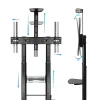 Подставка для ТВ TooQ ZEUS 60" 100" 100 kg
