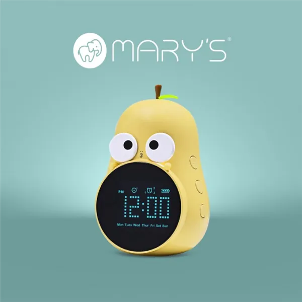 MARY'S ALARM CLOCK YELLOW PEAR