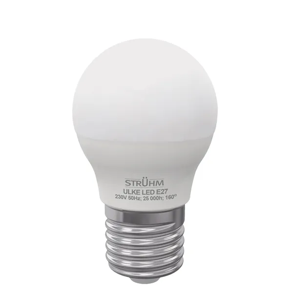 ULKE LED E27 8W CW SMD LED spuldze STRÜHM 89 x 45 x 45 mm