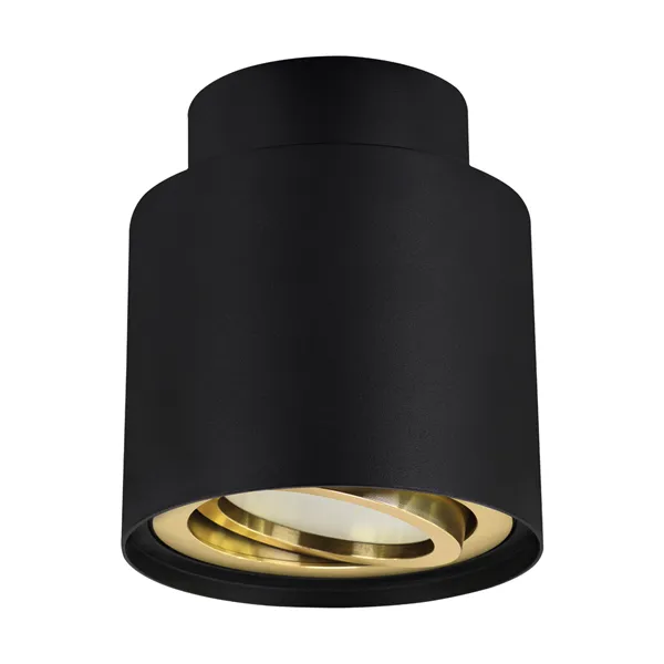 HARIET C GU10 MUSTA/KULTAINEN Kattovalaisin STRÜHM 95 x 83 x 83 mm