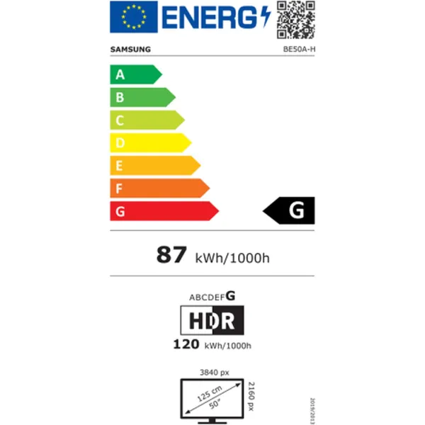 Viedais TV Samsung LH50BEAHLGUXEN 4K Ultra HD 50"