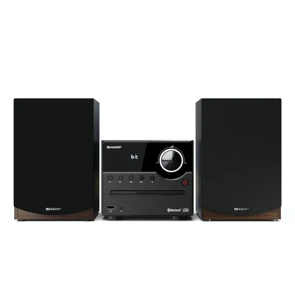 Мини музыкальный центр Sharp XL-B512(BR) Белый Коричневый 45 W