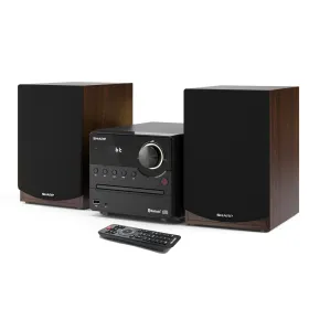 Мини музыкальный центр Sharp XL-B512(BR) Белый Коричневый 45 W