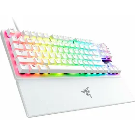 Klaviatūra Razer Huntsman V3 Pro Balts Spāņu Qwerty
