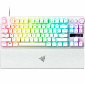 Klaviatūra Razer Huntsman V3 Pro Balts Spāņu Qwerty