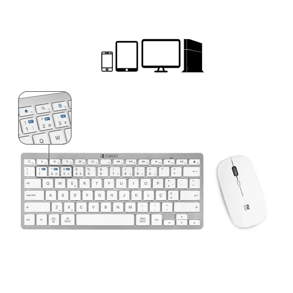 Pelės Kilimėlis Subblim COMBO MULTIDISPOSITIVO COMPACTO SILVER