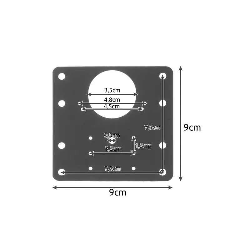 Hinge repair plate 4 pcs Malatec 23032