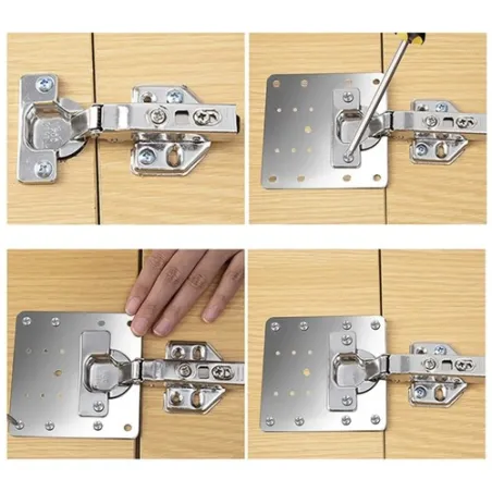 Hinge repair plate 4 pcs Malatec 23032
