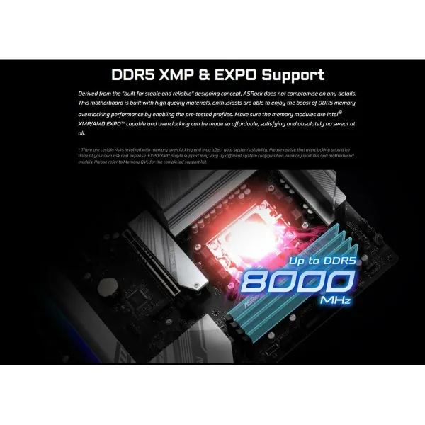 Pagrindinė plokštė ASRock B850 Pro RS WiFi AMD B850 LGA 1151 AMD AM5
