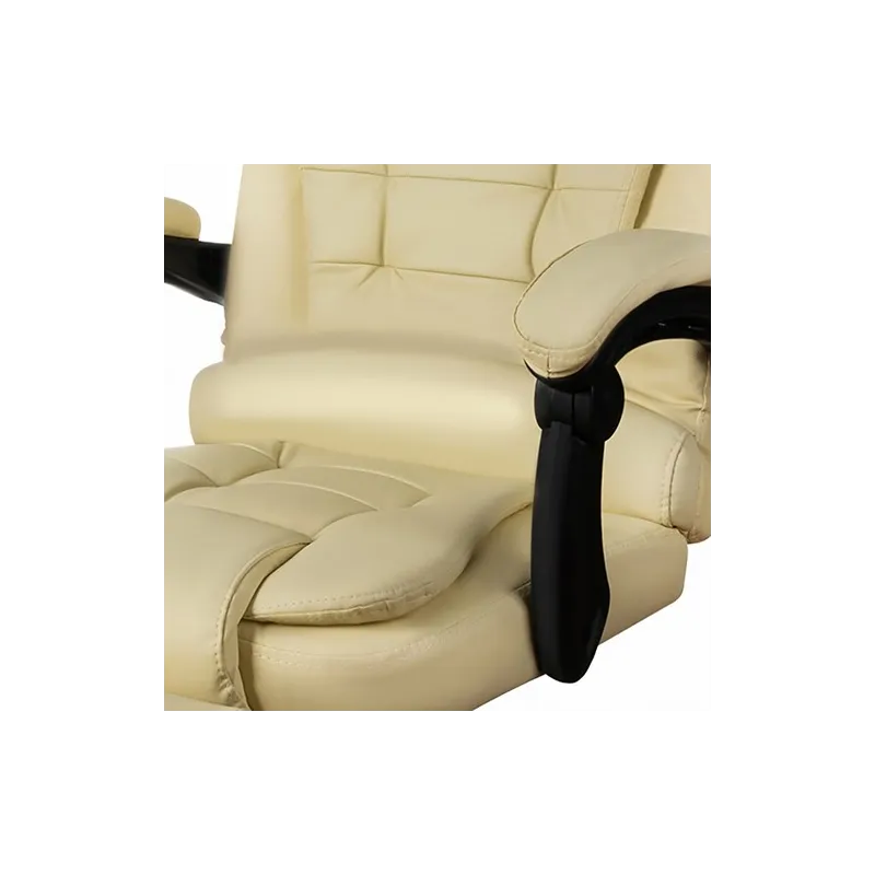 Biuro kėdė su atrama kojoms - smėlio spalvos Malatec 23287
