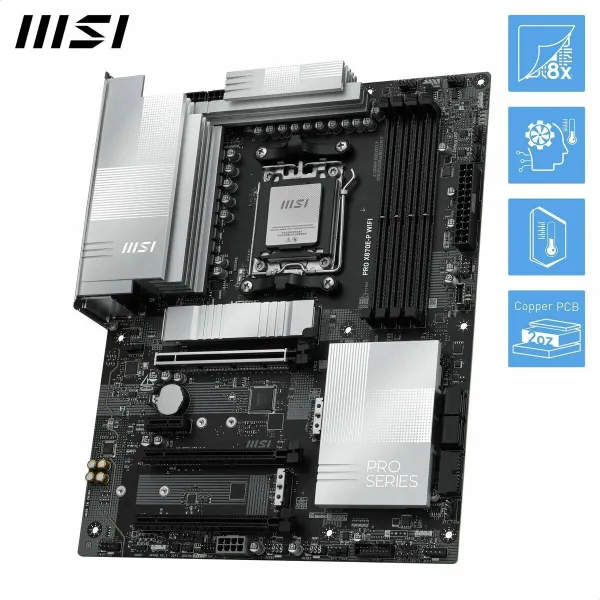 Pagrindinė plokštė MSI PRO X870E-P WIFI AMD AM5