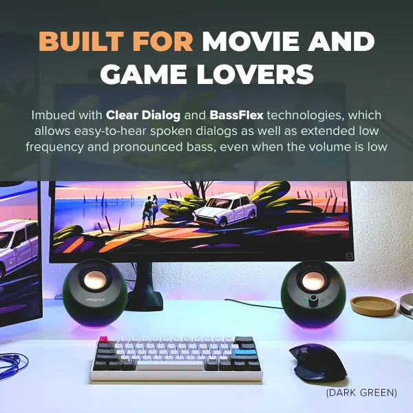 Динамики для ПК Creative Technology Pebble Pro 2.0 Чёрный