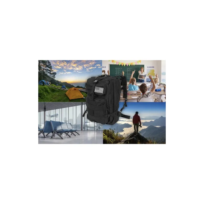 Maža juoda turistinė kuprinė 23089