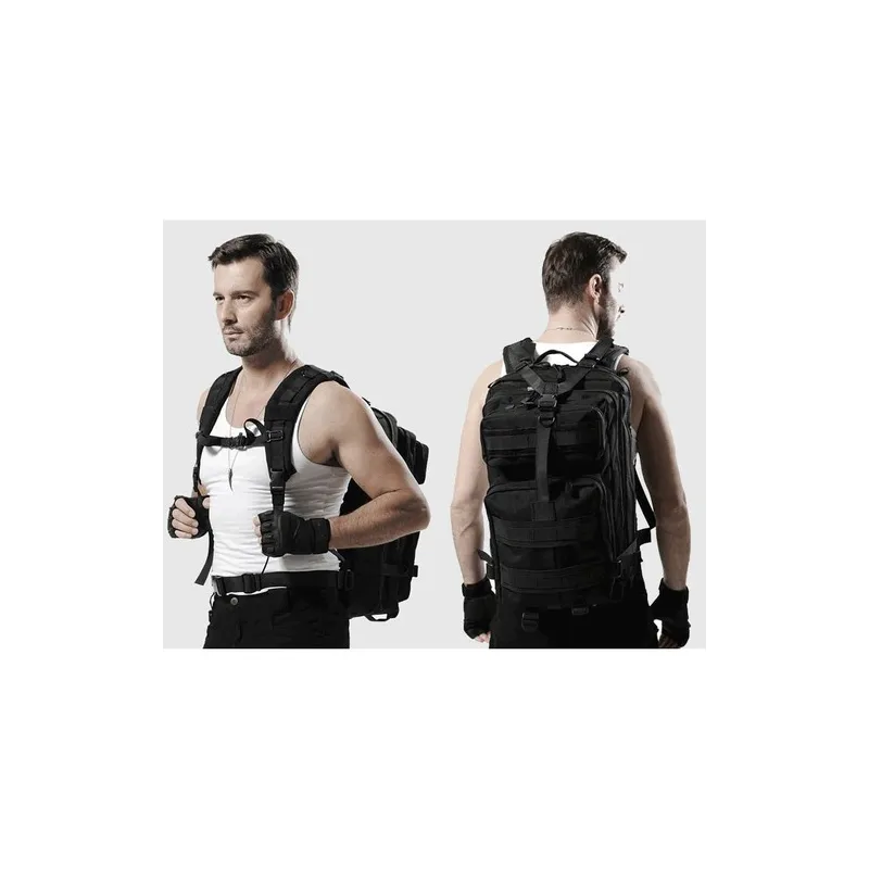 Small black hiking backpack 23089