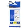 Laminated Tape for Labelling Machines Brother TZe-FX241 White Paper