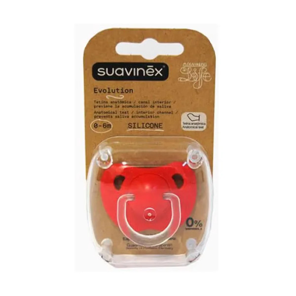 Suavinex Evolution Anatomical Silicone Teat Soother +6m 
