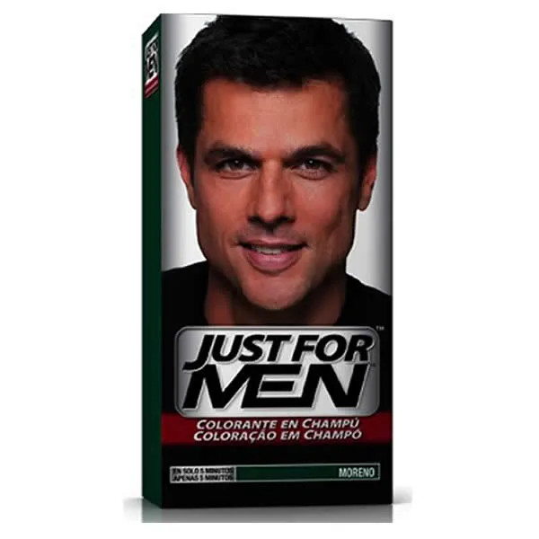 Just For Men -hiusväri shampoolla, tummanruskea ja musta 66ml
