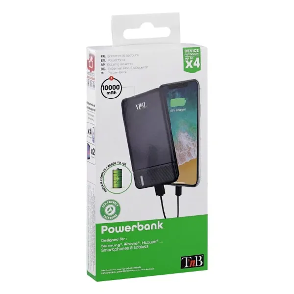 Powerbank T'NB PBU10000 Black 10000 mAh