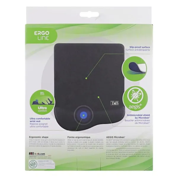 Pelės Kilimėlis T'NB ERGO-DESIGN Juoda