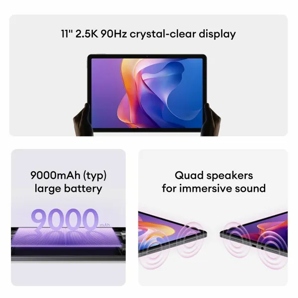 Tablet Xiaomi Redmi Pad 2 11" Octa Core Mediatek Helio G100 Ultra 4 GB RAM 128 GB Green