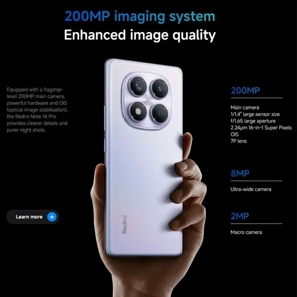 Smartphone Xiaomi Redmi Note 14 Pro 6,67" Octa Core 12 GB RAM 512 GB Violet Lilac