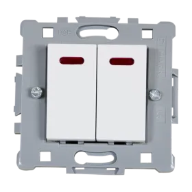 SPLENDOR EL0612 2 BUTTONS 1 WAY SWITCH WITH LIGH
