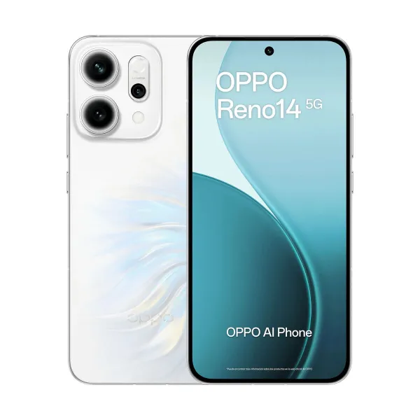 Smartphone Oppo Reno14 5G 6,59" Octa Core Mediatek Dimensity 8350 12 GB RAM 256 GB White