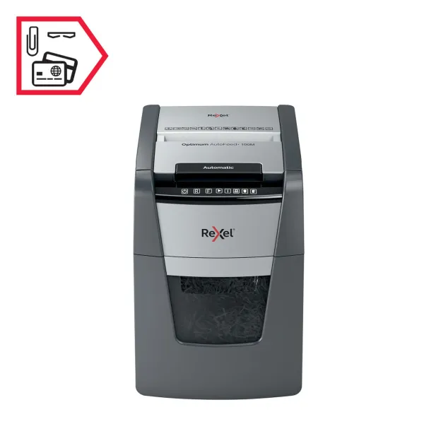 Popieriaus smulkintuvas (itin smulkus) Rexel Optimum Auto+ 100M