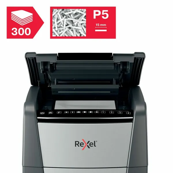 Micro-Cut Paper Shredder Rexel Optimum Auto+ 300M 60 L