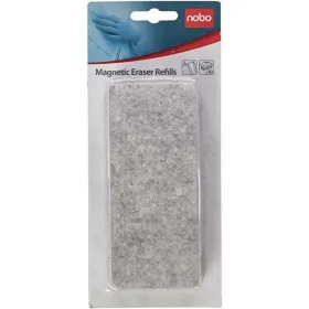 Refill for Whiteboard Eraser Nobo Grey Magnetic Board eraser 10 Units